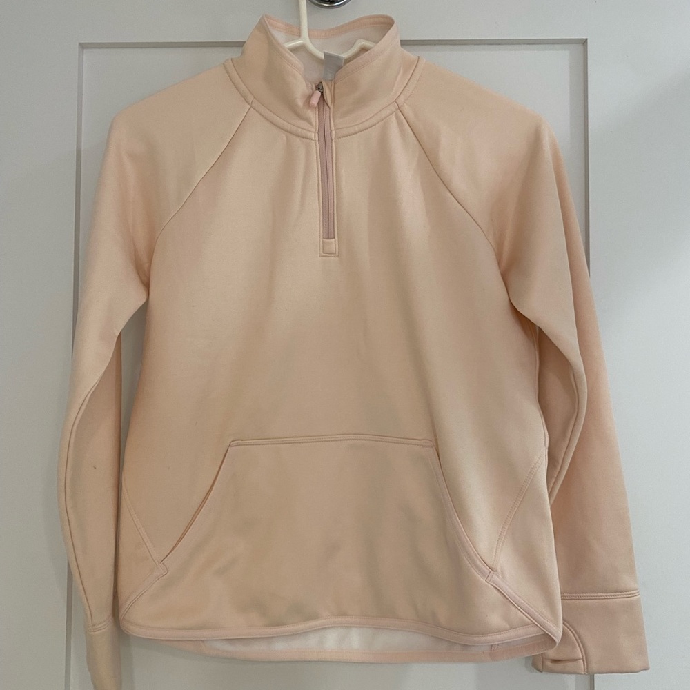 Athleta Girl Size 12 Pink Quarter Zip
